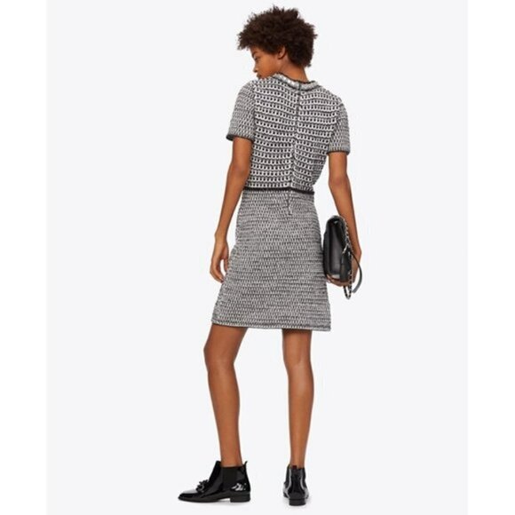 Tory Burch Embellished Tweed Short-Sleeve Dress - Picture 10 of 16
